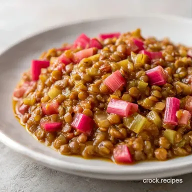 Savory Rhubarb Curry with Coconut Milk Recipe Card