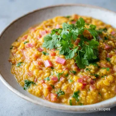 Rhubarb Lentil Dal in 30 Minutes Recipe Card