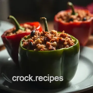 Savory Stuffed Bell Peppers Recipe: My Family&rsquo;s Favorite Delight Recipe Card