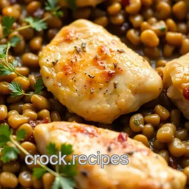 Easy: 5 Hearty Ways to Make Schmaltzy Lentils with Chicken! Recipe Card