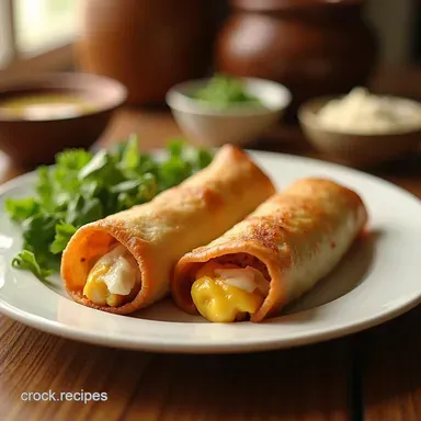 Crispy Chicken egg roll recipe Your Takeaway Fave at Home Recipe Card