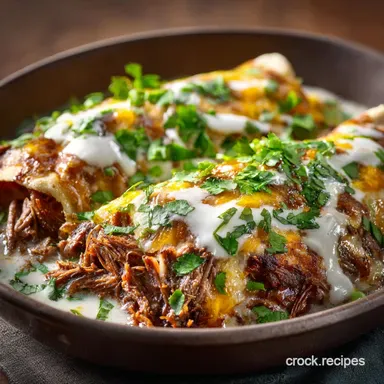 Shredded Beef Enchiladas with Creamy Sauce Silky White Sauce Recipe