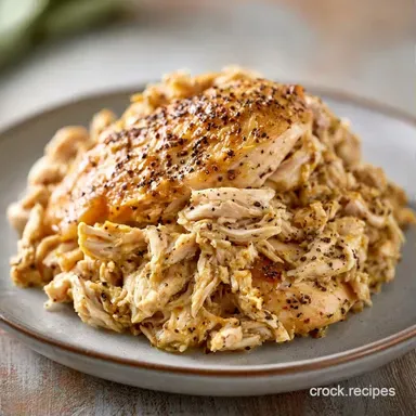 Shredded Chicken Breast in 4 Hours Recipe Card