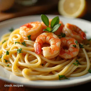 Quick Shrimp Scampi Linguine Recipe Garlic Butter Perfection Recipe Card
