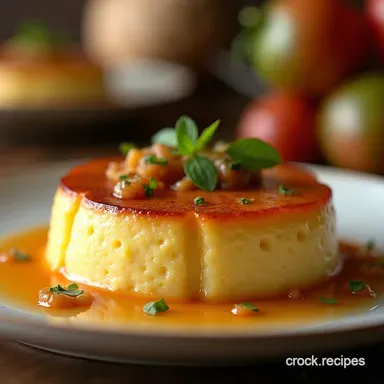 The Caribbean Dream Silky French Antilles Coconut Flan Recipe Card