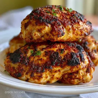 Simple Chicken Thigh Dinner in 35 Mins Recipe Card