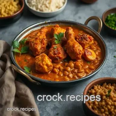 Easy & Juicy Sizzling Chicken Dhansak - Creamy Lentil Delight Recipe Card