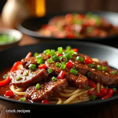 Sizzling Chinese Pepper Steak with Onions Takeaway Taste Recipe Card