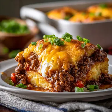 Sloppy Joe Casserole: Crispy Baked for Families Recipe Card
