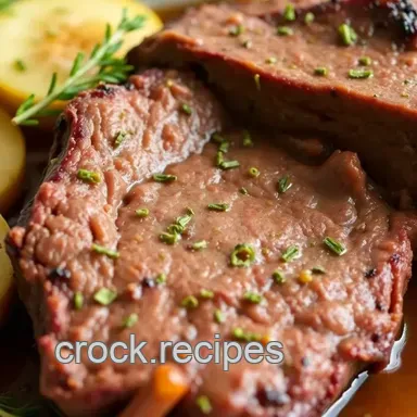 Slow-Cook Deer Roast with Herbs & Garlic Recipe Card