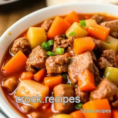 Slow Cooked Beef Stew for Cozy Comfort Recipe Card