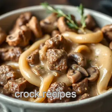 Slow Cooked Beef Stroganoff for Comfort