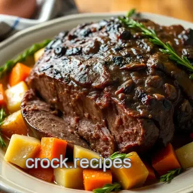 Slow-Cooked Elk Roast Deliciously Tender Recipe Card