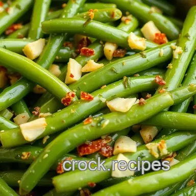 Slow Cooked Green Beans with Zesty Flavor