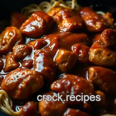 Easy & Juicy Frozen Chicken in Crock Pot Recipes: Sweet & Tangy BBQ Chicken Recipe Card
