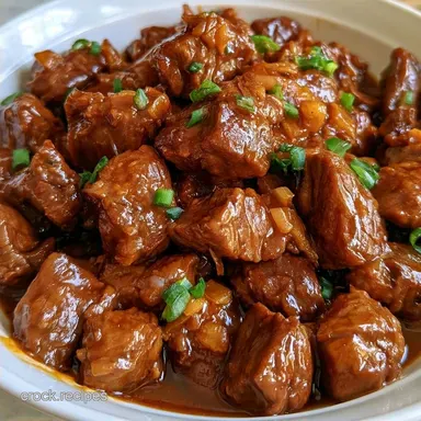 Slow Cooker Asian Braised Beef for 6