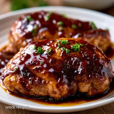 Slow Cooker BBQ Chicken Thighs for 6