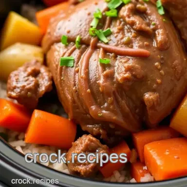 Easy & Juicy Slow Cooker Beef Knot - Tender & Flavorful: My Family Favorite Recipe Card
