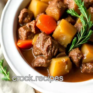 My Family's Favorite Slow Cooker Beef Stew | Hearty Comfort Food Recipe Recipe Card