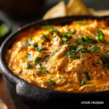 Slow Cooker Buffalo Chicken Dip Ultimate Creamy Cheesy Goodness Recipe Card