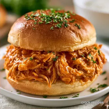 Slow Cooker Buffalo Chicken: Creamy