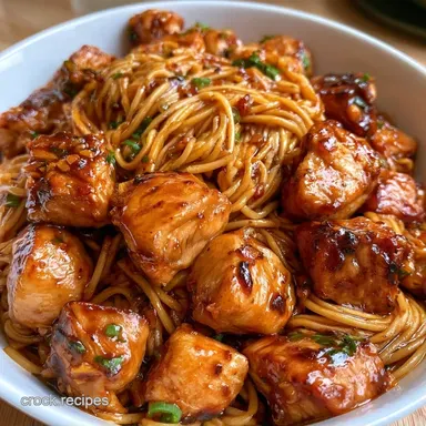 Slow Cooker Chicken Chow Mein in 4 Hours Recipe Card