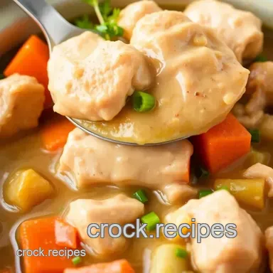 Slow Cooker Chicken Comforting Stew Recipe Card