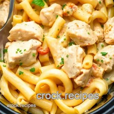Slow Cooker Chicken Pasta with Creamy Flavor Recipe Card