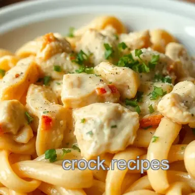 Slow Cooker Chicken Pasta with Creamy Flavor