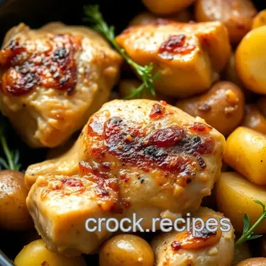 Slow Cooker Chicken & Potatoes Comfort Meal