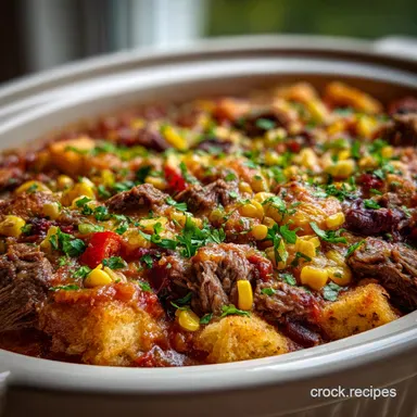 Slow Cooker Cowboy Casserole for 8 Servings