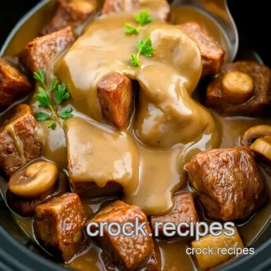 Slow Cooker Cube Steak with Comforting Gravy Recipe Card