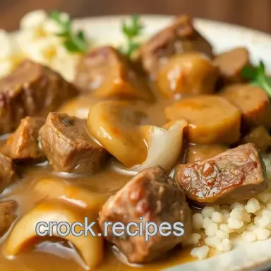 Slow Cooker Cubed Steak with Savory Gravy