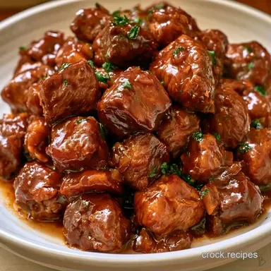 Slow Cooker Ginger Beef for 6 Servings Recipe Card