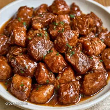 Slow Cooker Ginger Beef for 6 Servings
