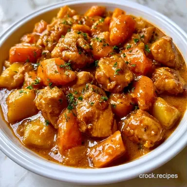 Slow Cooker Japanese Chicken Curry for 6 Recipe Card