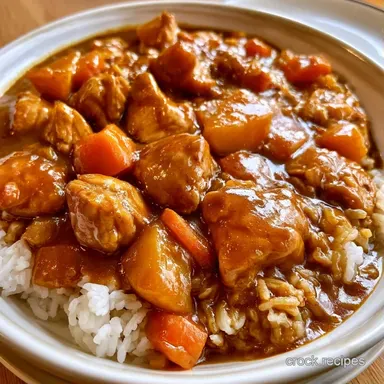 Slow Cooker Japanese Curry for 4 Servings Recipe Card