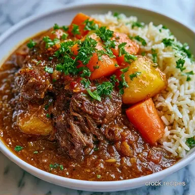 Slow Cooker Japanese Curry for 6 Servings Recipe Card