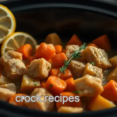 Slow Cooker Lemon Herb Chicken Stew: Easy & Healthy!