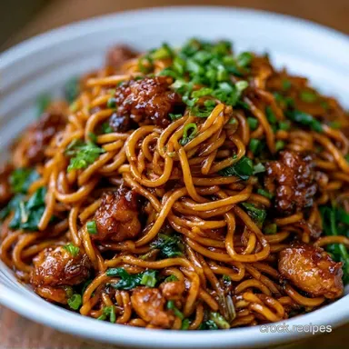 Slow Cooker Lo Mein for 4 Servings