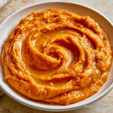 Slow Cooker Mashed Sweet Potatoes for 8 Recipe Card