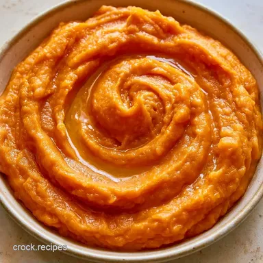Slow Cooker Mashed Sweet Potatoes for 8