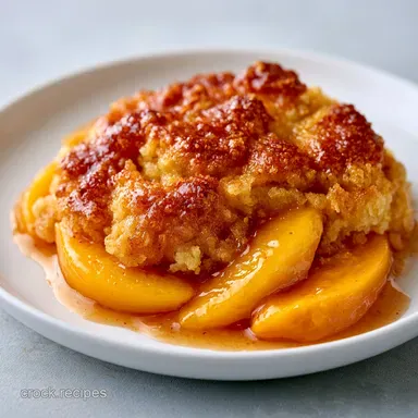 Peach Cobbler with Yellow Cake Mix
