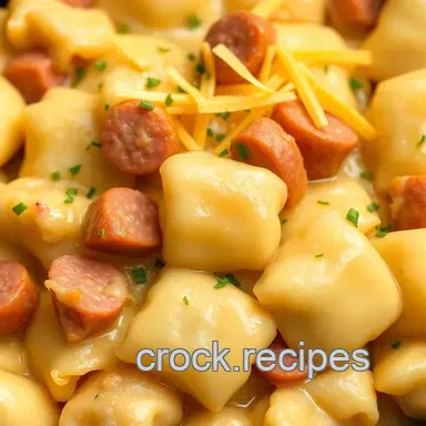 Slow Cooker Pierogi Casserole with Kielbasa