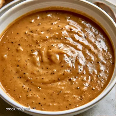 Slow Cooker Pot Roast Gravy in 15 Minutes Recipe Card