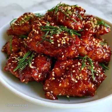 Slow Cooker Sesame Chicken for 5 Servings Recipe Card