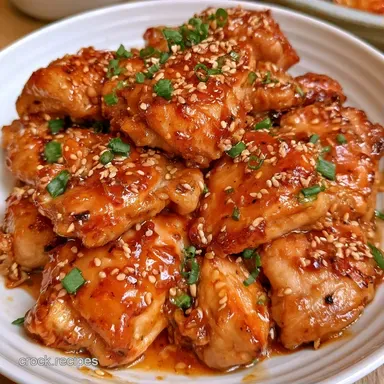 Slow Cooker Sesame Ginger Chicken for 4 Recipe Card