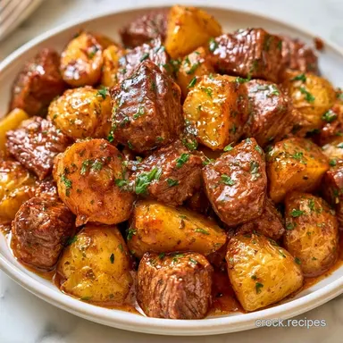 Slow Cooker Steak and Potatoes: Tender