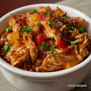 Slow Cooker Sweet Chili Chicken Recipe: 15 Min Prep Recipe Card