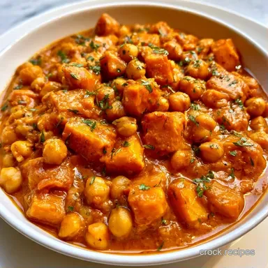 Slow Cooker Sweet Potato Curry: Creamy Recipe Card